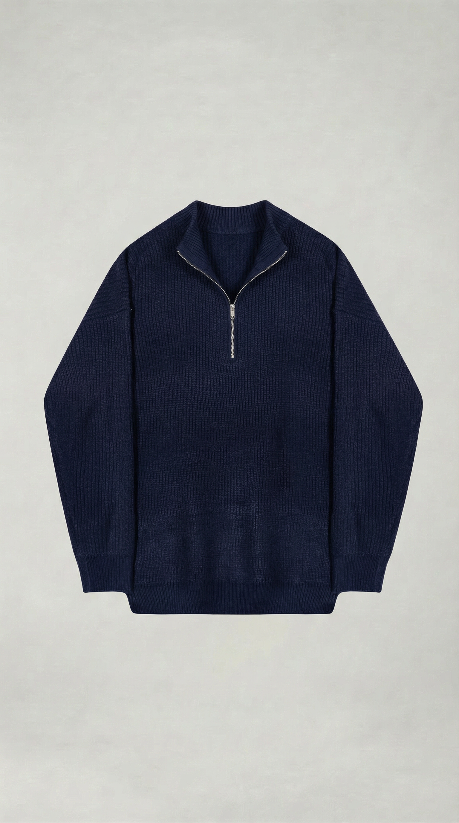 PULL TEXTURÉ DEMI-ZIP