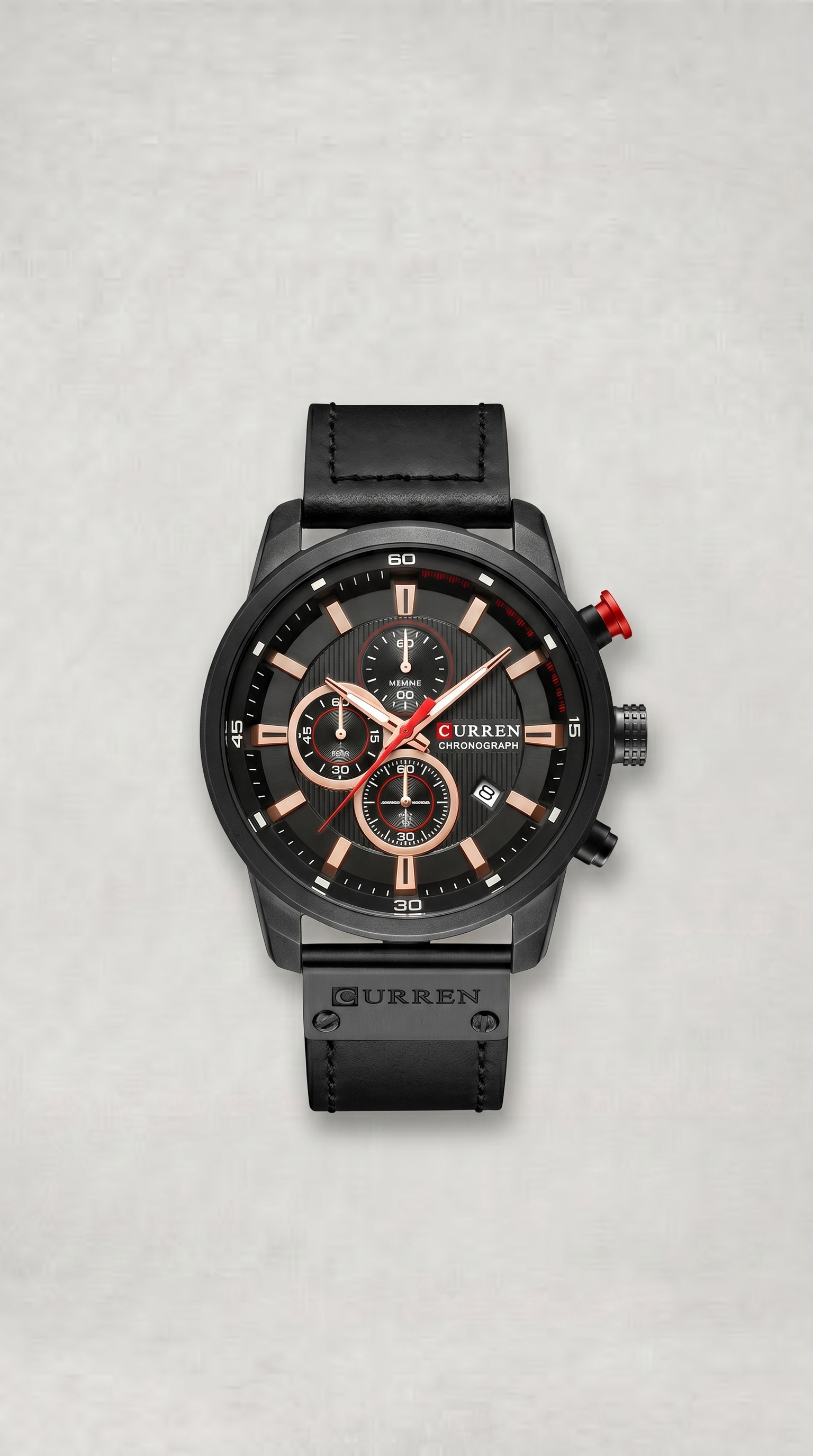 MONTRE CHRONOGRAPHE BRACELET CUIR