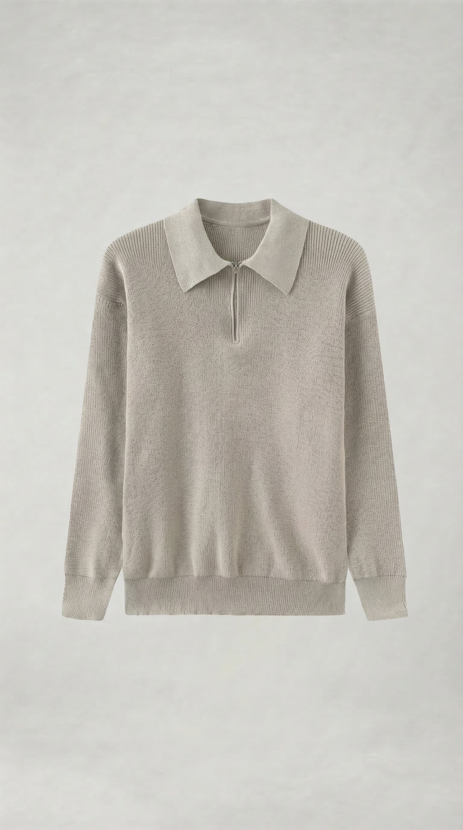 PULL COL POLO ZIPPÉ