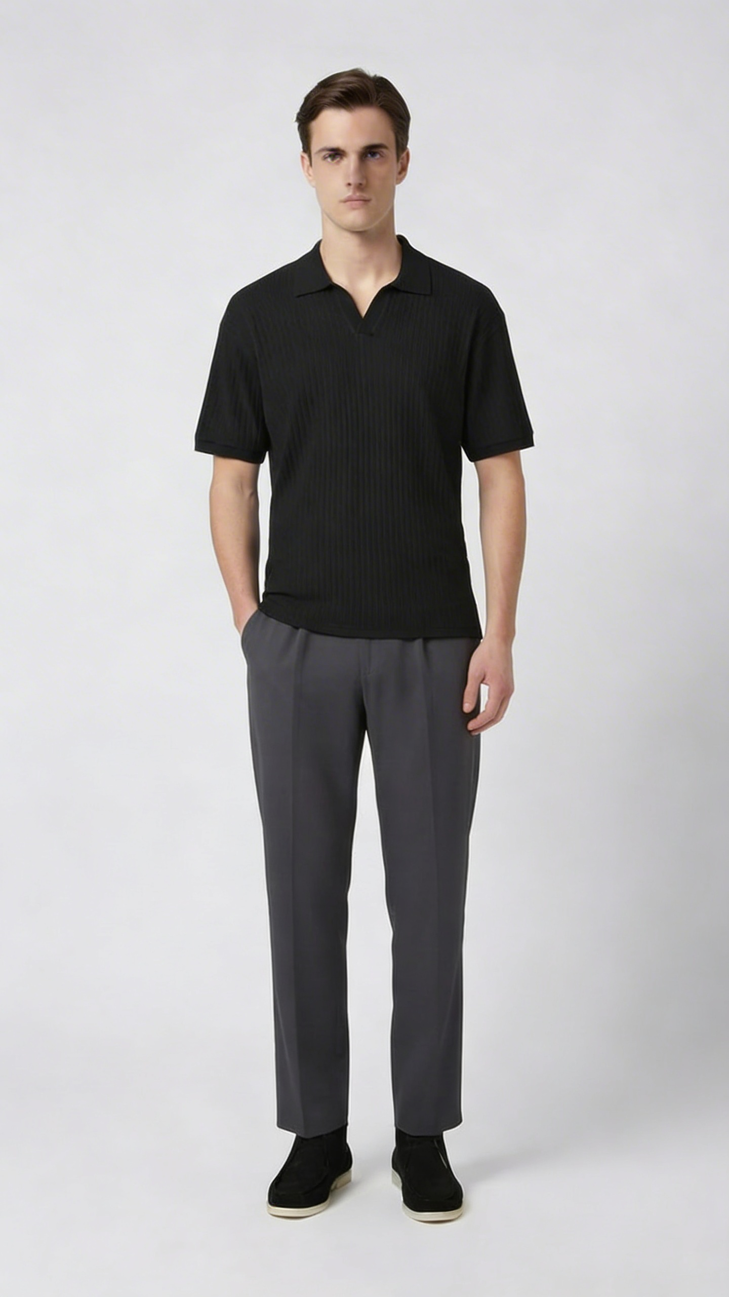 PANTALON COUPE DROITE HABILLÉ